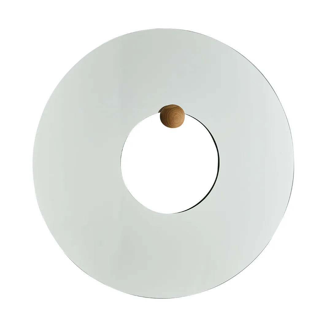 Castellum väggspegel Ø80 cm, Clear-oiled oak AYTM