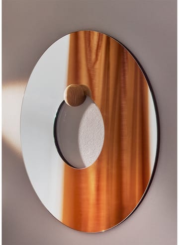 Castellum väggspegel Ø80 cm - Clear-oiled oak - AYTM
