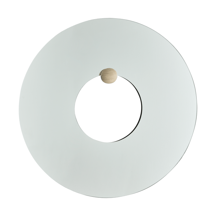 Castellum väggspegel Ø80 cm - Clear-travertine - AYTM