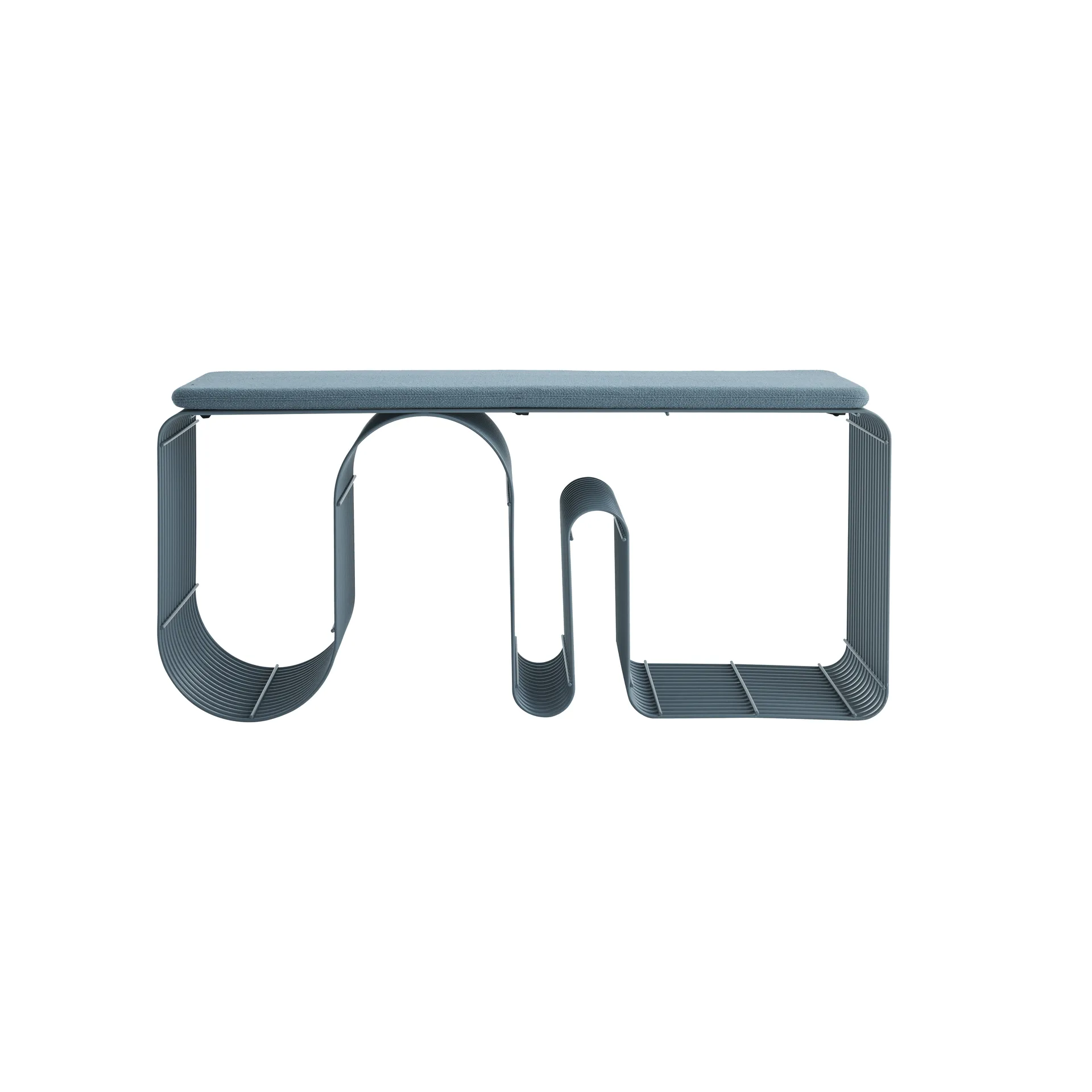 Curva sittbänk 100 cm, Dusty blue AYTM