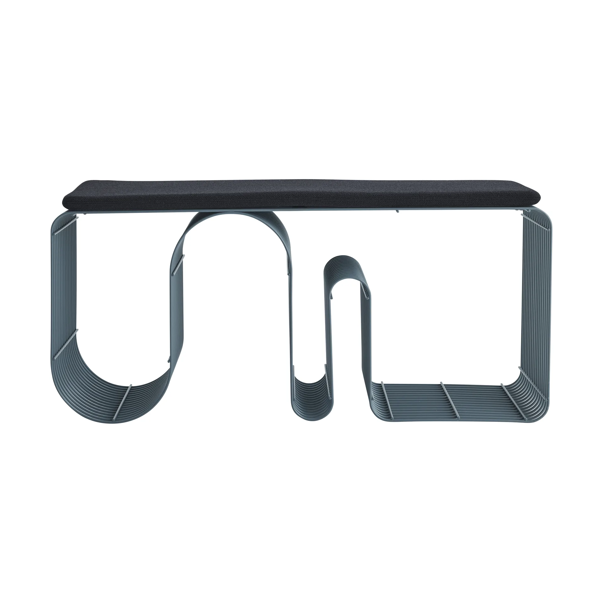 Curva sittbänk 100 cm, Dusty blue AYTM