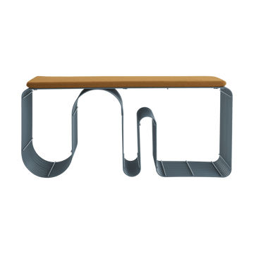 Curva sittbänk 100 cm - Dusty blue - AYTM