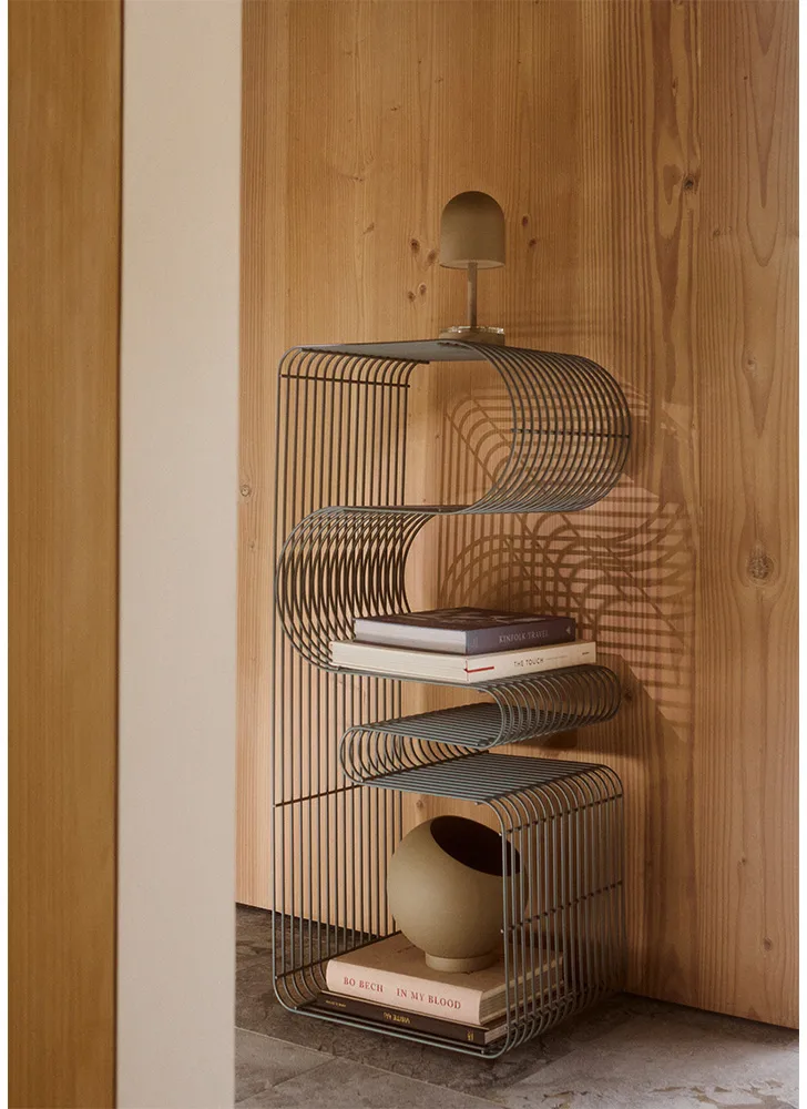 Curva sittbänk 100 cm, Dusty blue AYTM