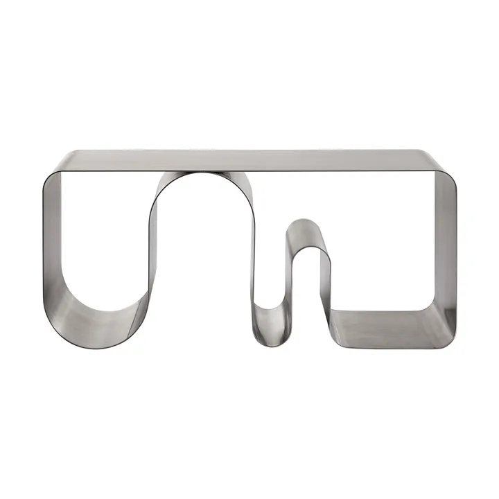 Curva solid sittbänk - Silverfärgad, 100 cm - AYTM