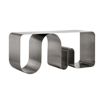 Curva solid sittbänk - Silverfärgad, 100 cm - AYTM