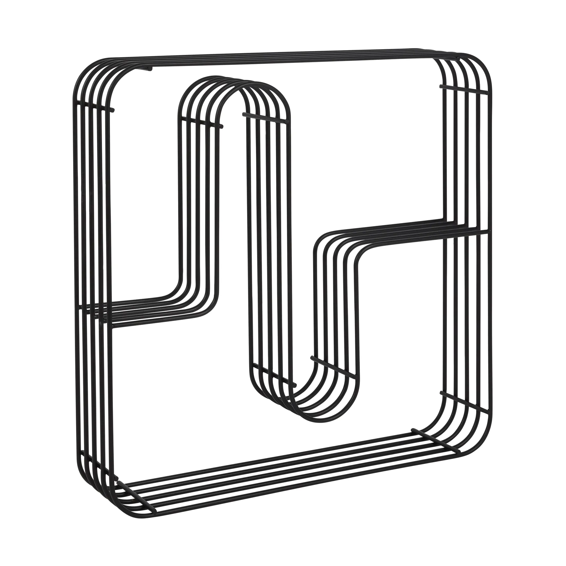 Curva vägghylla kvadratisk, Svart AYTM