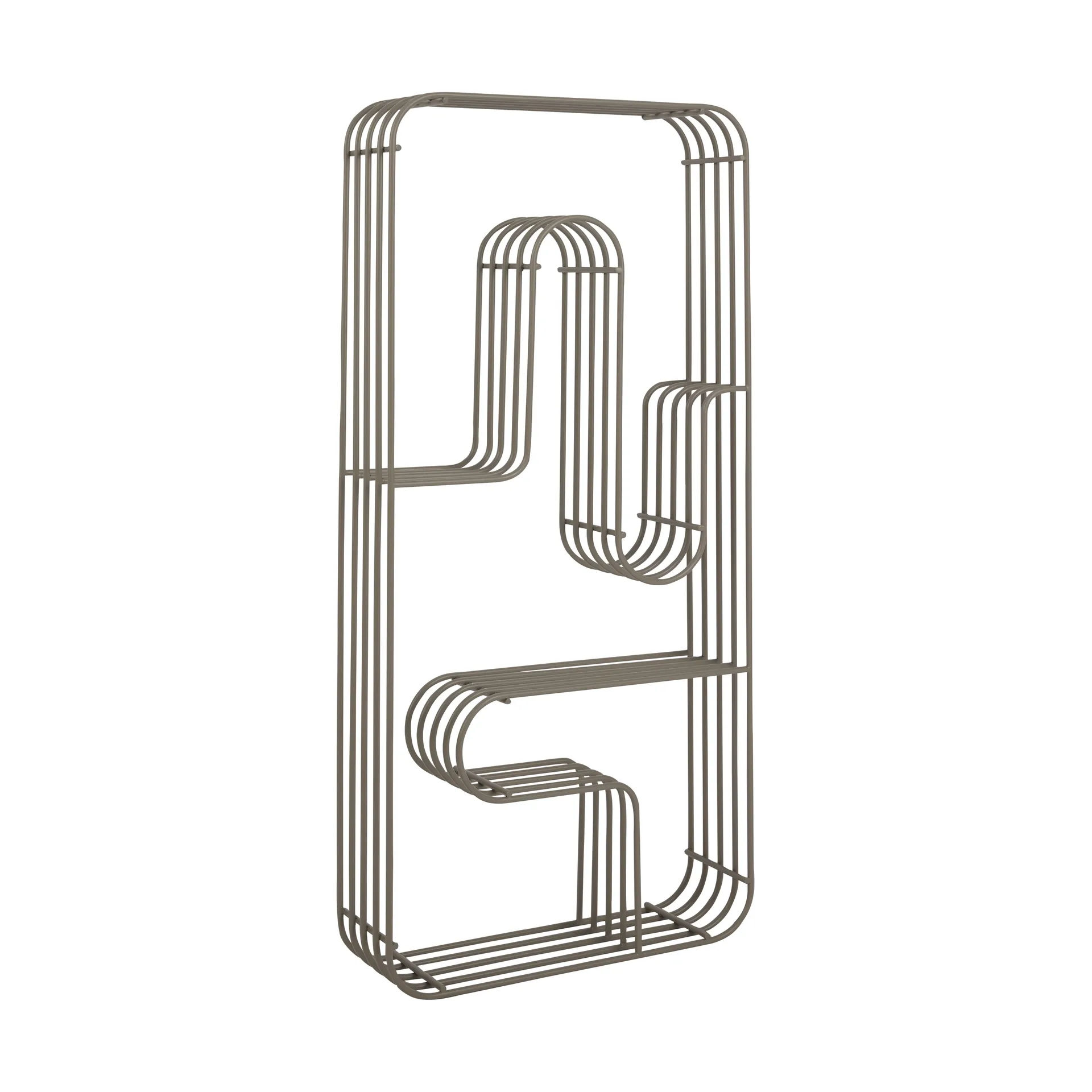 Curva vägghylla rektangulär, Taupe AYTM