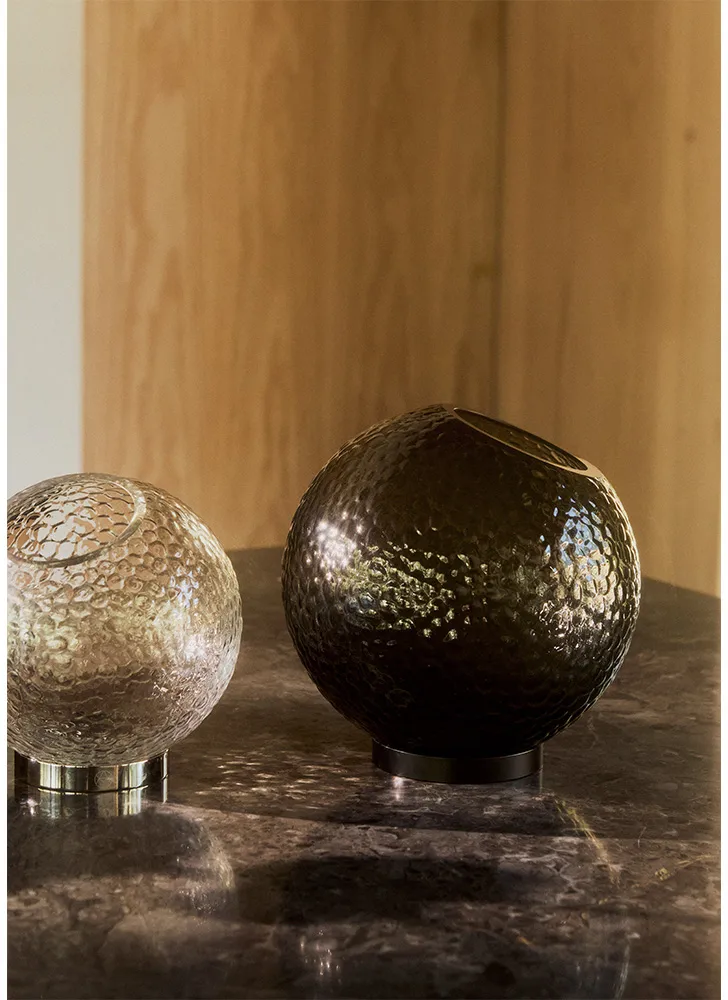 Globe bubbles vas Ø10 cm, Black AYTM