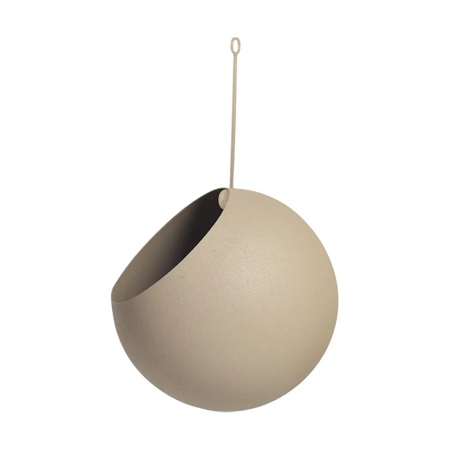 GLOBE hängande kruka Ø17 cm h28 cm, Taupe AYTM