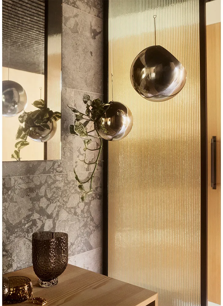 GLOBE hängande kruka Ø21 cm h32 cm, Silver AYTM