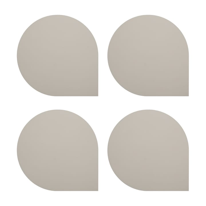 Stilla glasunderlägg 4-pack - Taupe - AYTM