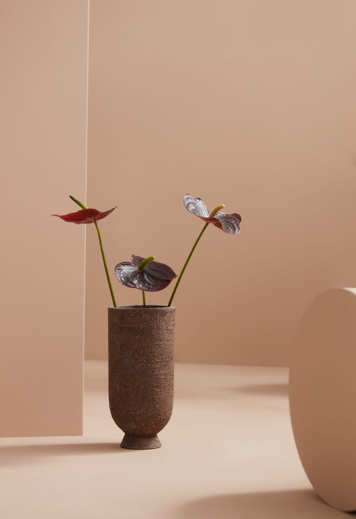 Terra kruka-vas Ø13 cm, Java brown AYTM