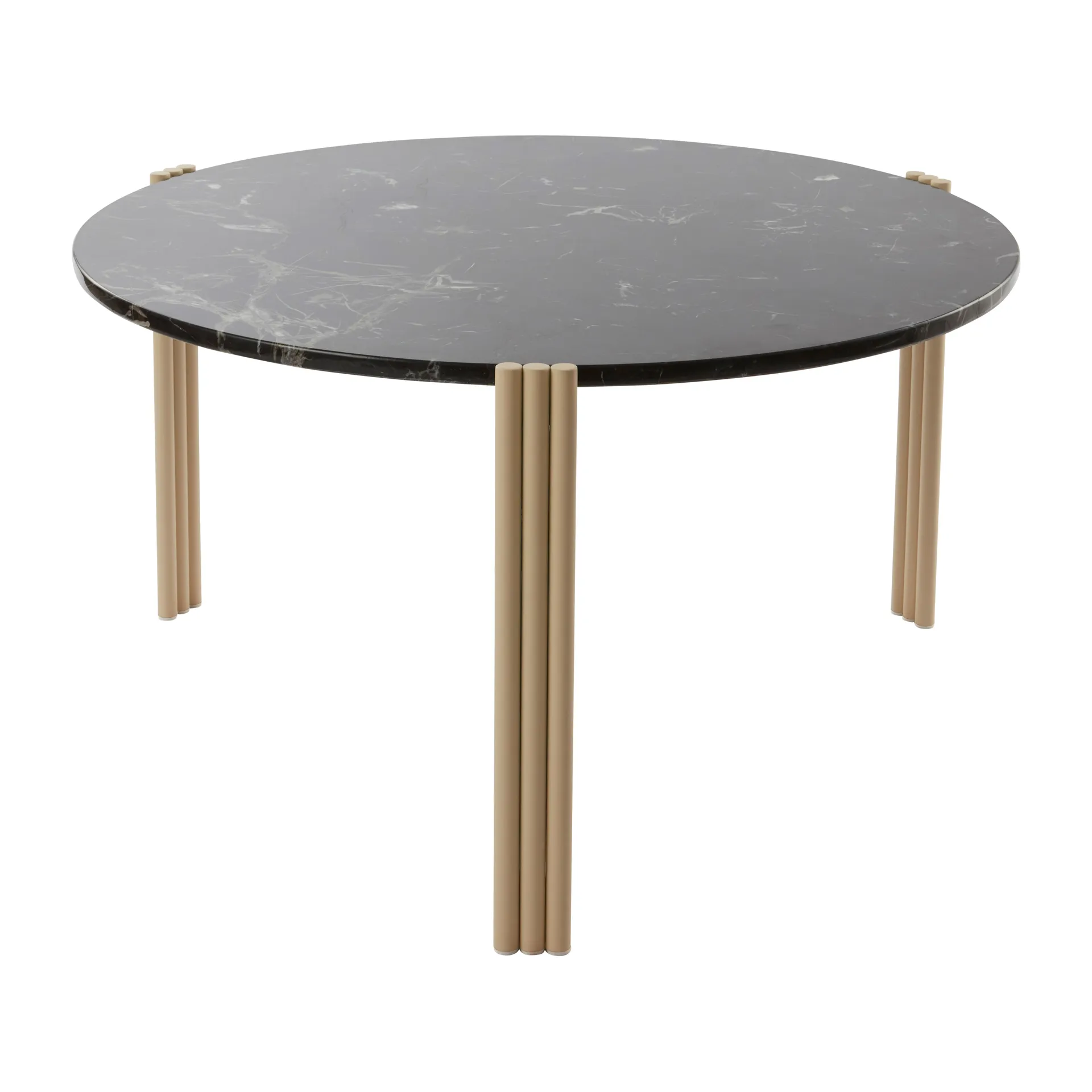 Tribus soffbord Ø80 cm, Light Sand-black AYTM