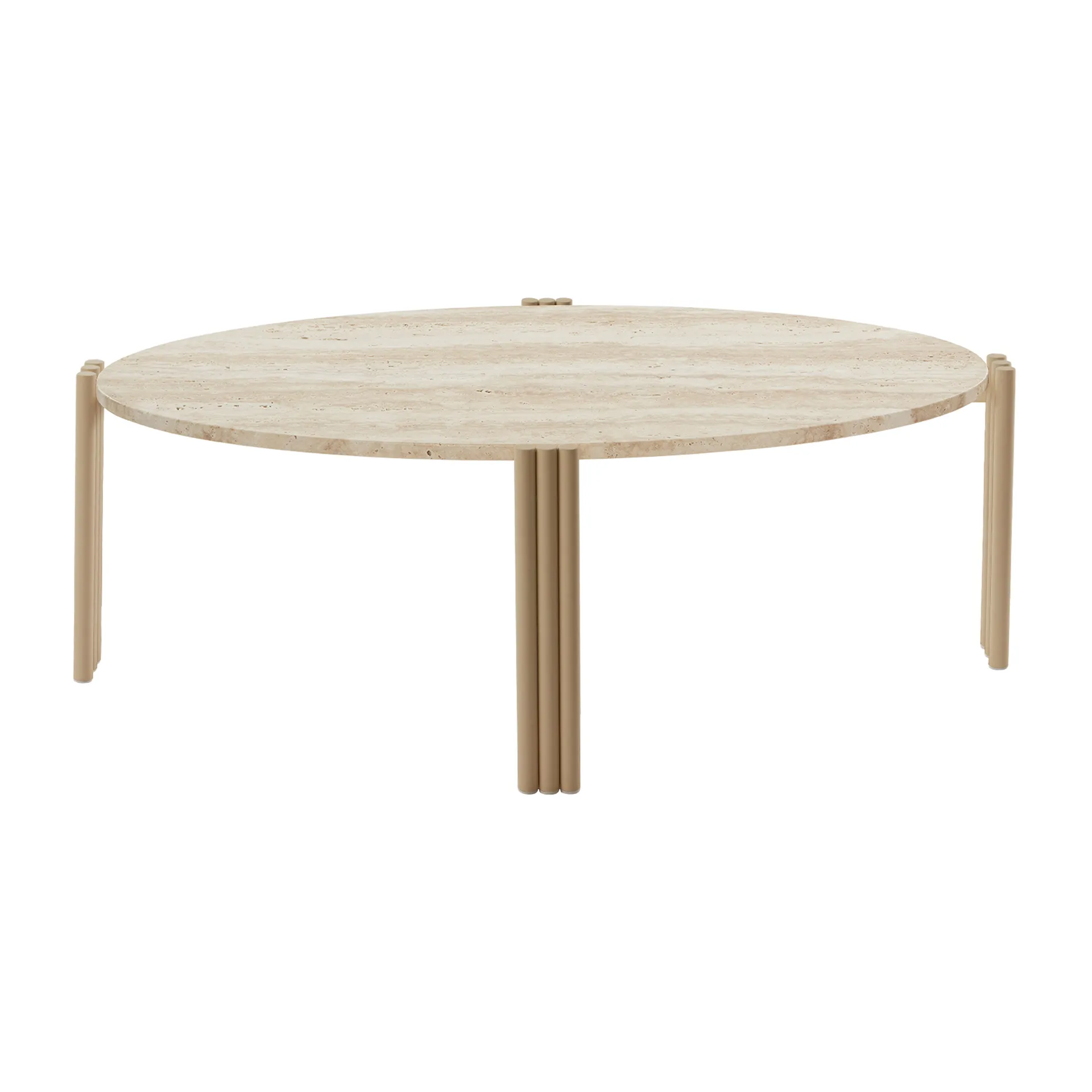 Tribus soffbord oval 92,4x47,6x35 cm, Light Sand-Travertine AYTM