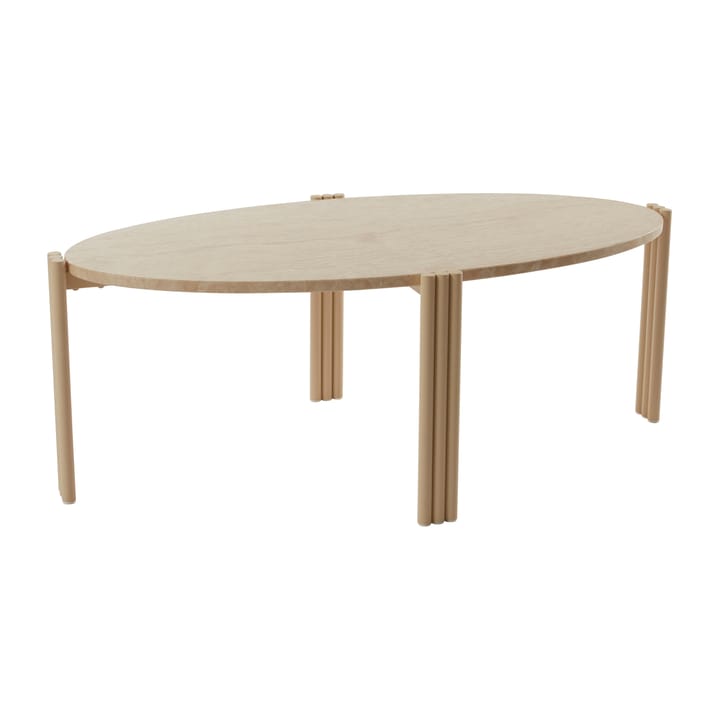 Tribus soffbord oval 92,4x47,6x35 cm, Light Sand-Travertine AYTM