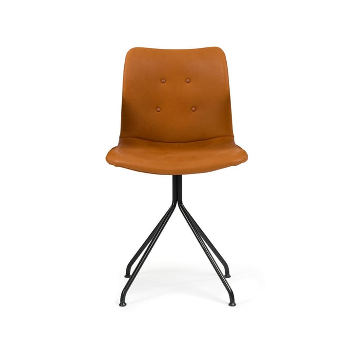 Primum stol - Adrian cognac-Svart fast bas - Bent Hansen