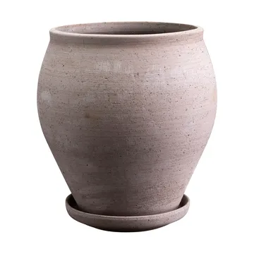 Delphi kruka med fat 2 delar - Grey, Ø20 cm - Bergs Potter