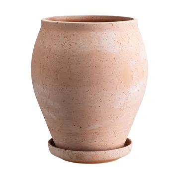 Delphi kruka med fat 2 delar - Rosa, Ø22 cm, tall - Bergs Potter