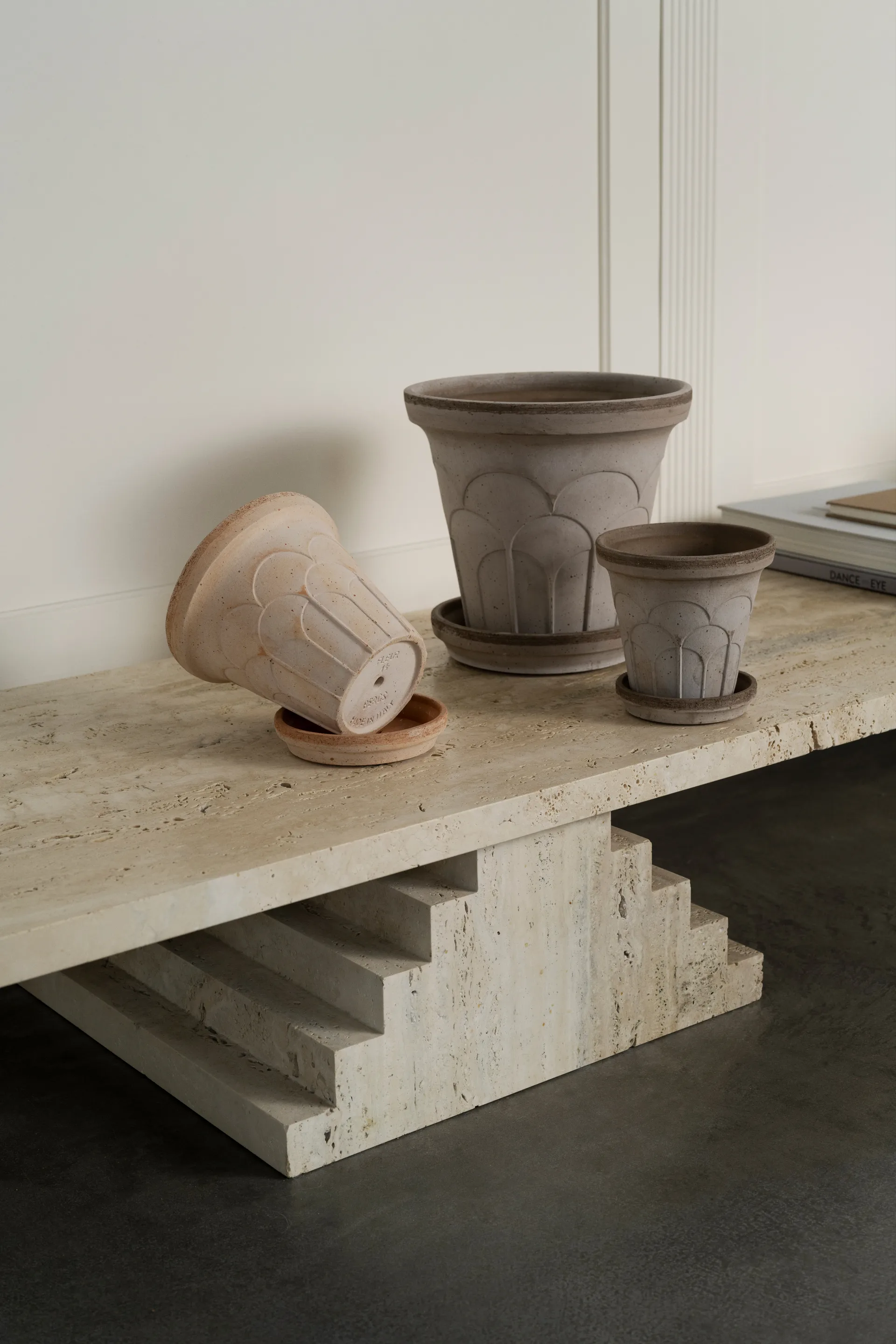 Fleur kruka med fat 2 delar, Rosa, Ø16 cm Bergs Potter