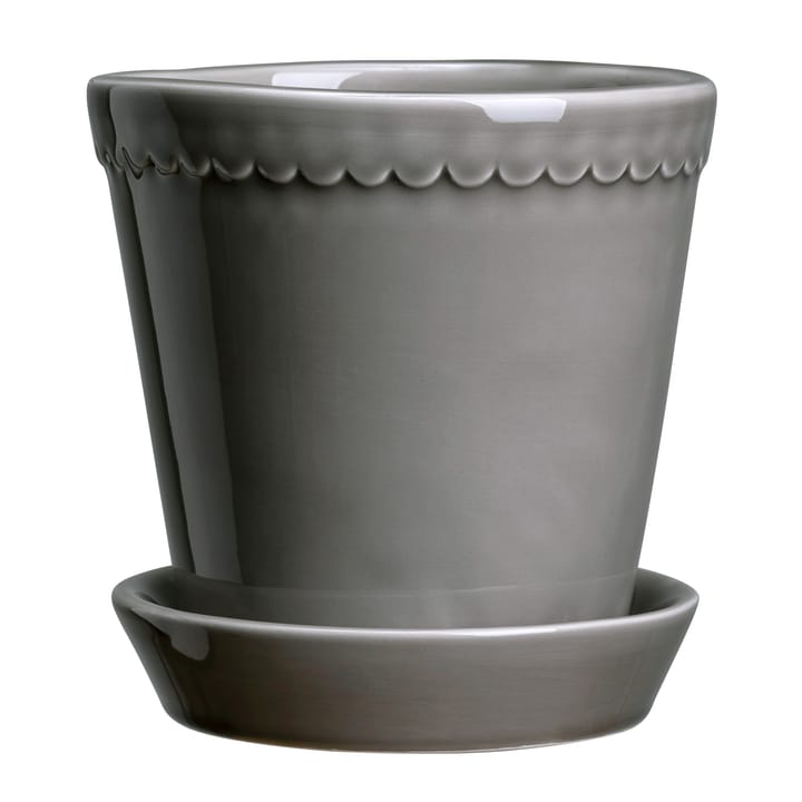 Helena kruka glaserad Ø18 cm, Pearl grey Bergs Potter