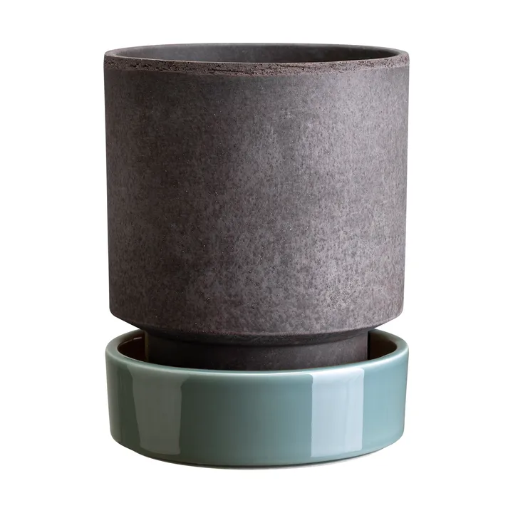 Hoff kruka - Ø14 cm, Raw Grey-Misty Blue (grå-blå) - Bergs Potter
