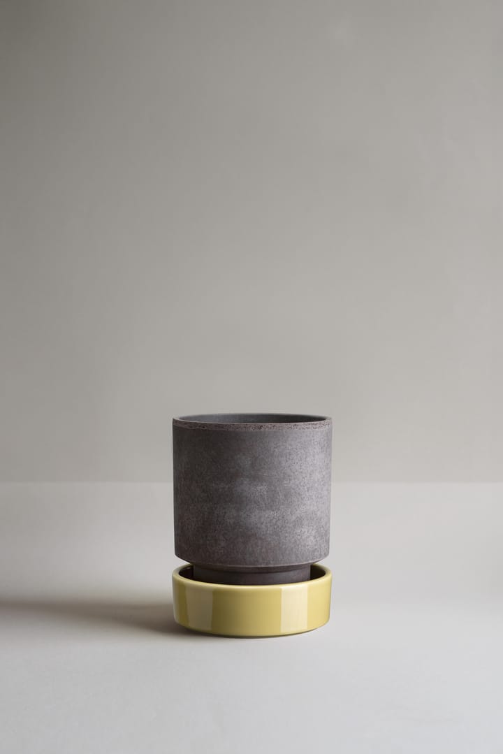 Hoff kruka, Ø14 cm, Raw Grey-Pale Yellow Bergs Potter