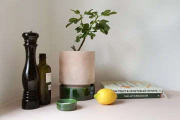 Hoff kruka - Ø14 cm, Raw Rosa-Misty Blue (rosa-blå) - Bergs Potter
