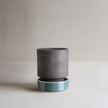 Hoff kruka - Ø16 cm, Raw Grey-Misty Blue (grå-blå) - Bergs Potter