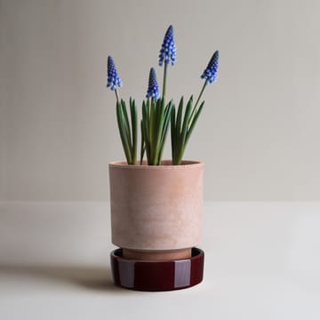 Hoff kruka - Ø16 cm, Raw Rosa-Deep Burgundy - Bergs Potter
