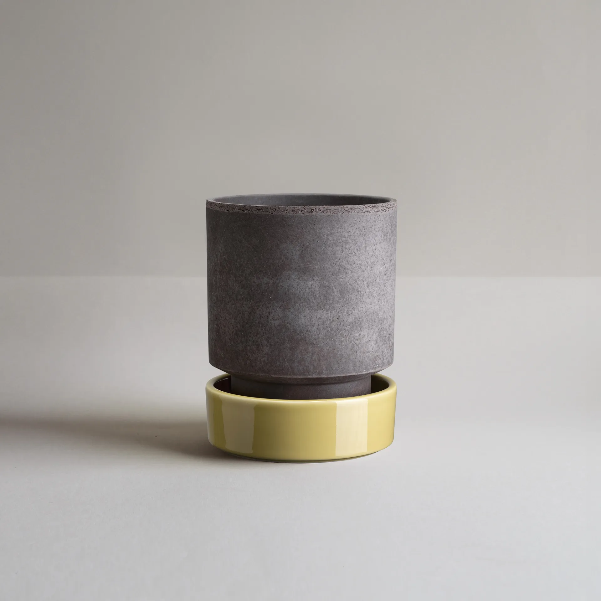 Hoff kruka, Ø18 cm, Raw Grey-Pale Yellow (grå-gul) Bergs Potter