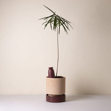 Hoff kruka - Ø18 cm, Raw Rosa-Deep Burgundy - Bergs Potter