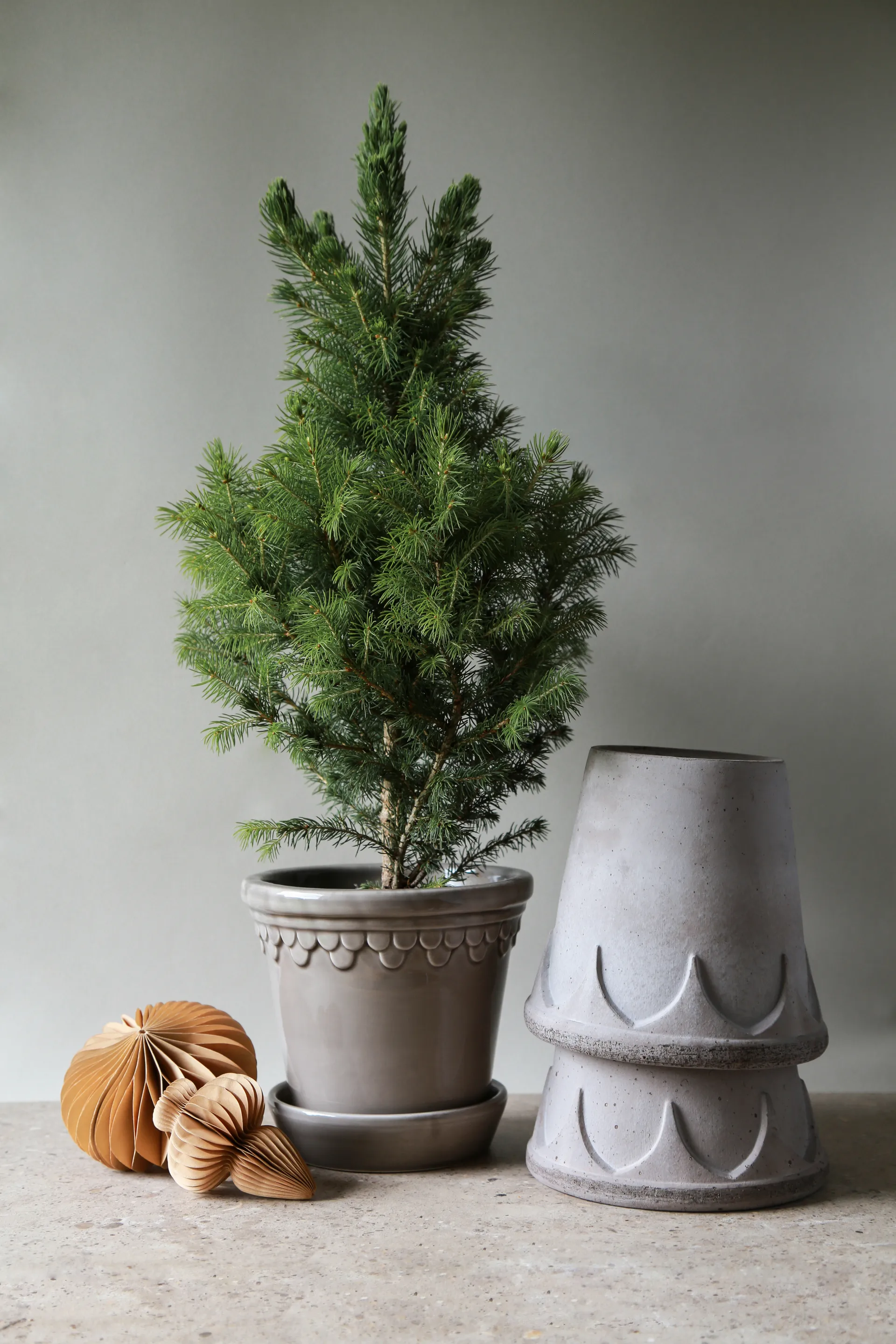 Köpenhamn kruka glaserad Ø14 cm, Grey Bergs Potter