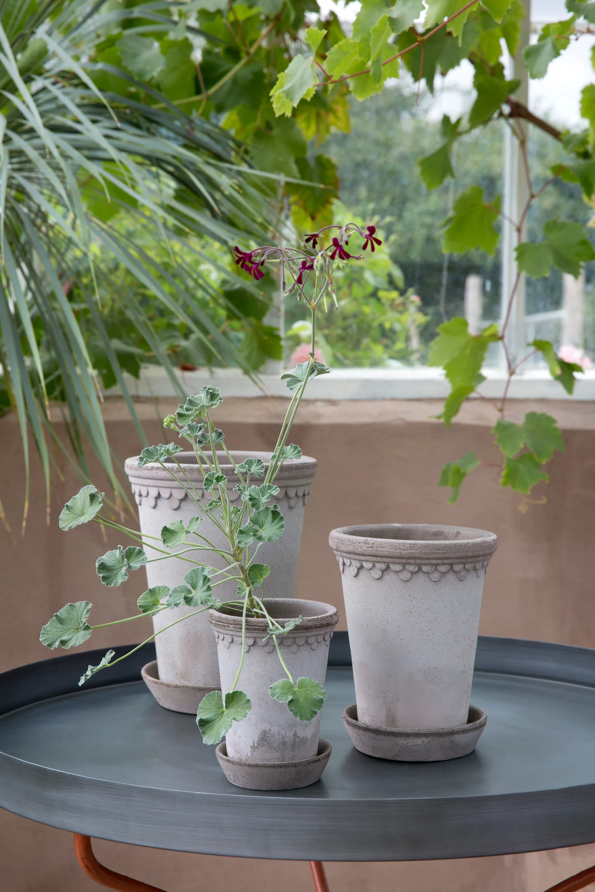 Köpenhamn kruka hög Ø14 cm, Grå Bergs Potter
