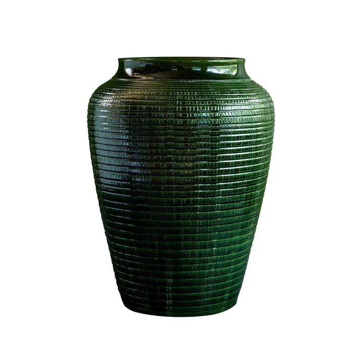 Willow vas glaserad 25 cm - Green emerald - Bergs Potter