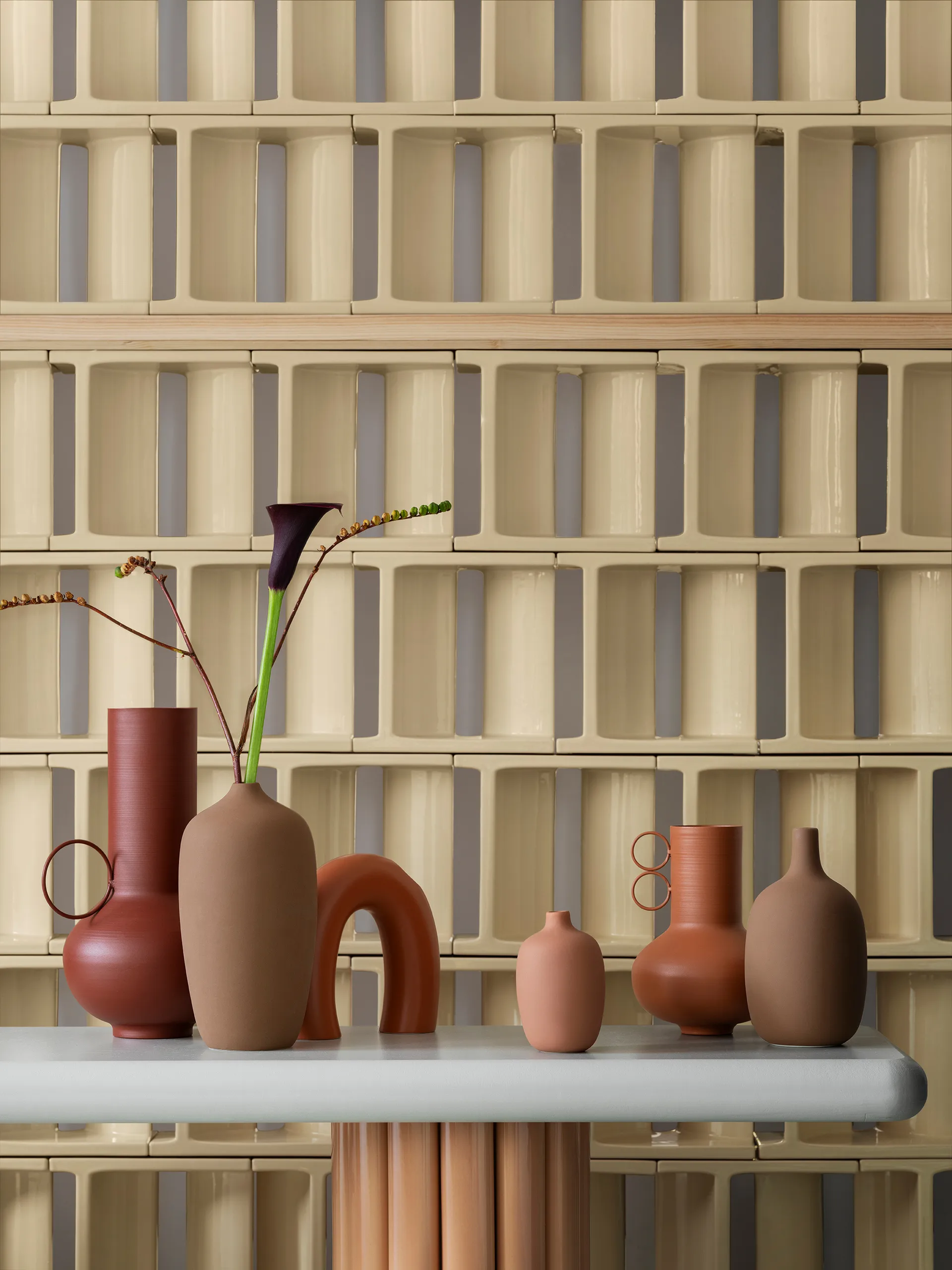 Ceola vas 21 cm, Indian Tan blomus