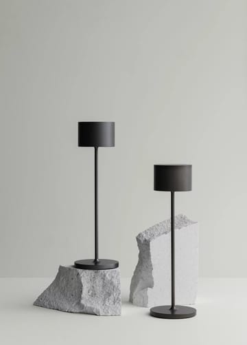 Farol mobil LED-lampa 33 cm - Burned Metal - blomus