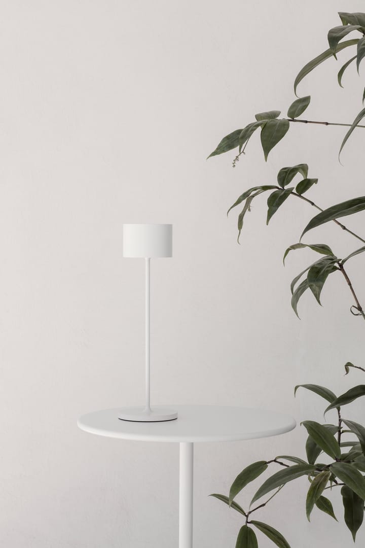 Farol mobil LED-lampa 33 cm, Vit blomus