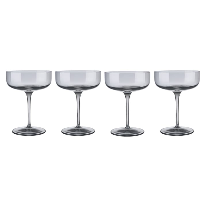 Fuum champagneglas coupe 30 cl 4-pack - Smoke - blomus