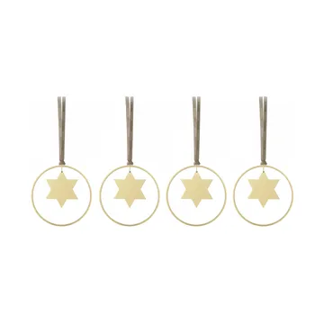 KITAI julhänge 8,5 cm 4-pack - Stars - blomus