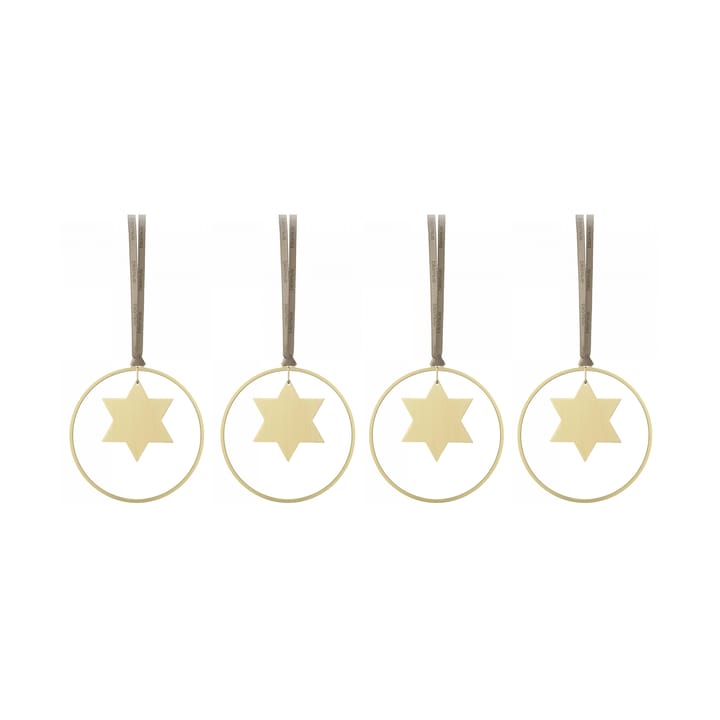 KITAI julhänge 8,5 cm 4-pack - Stars - Blomus