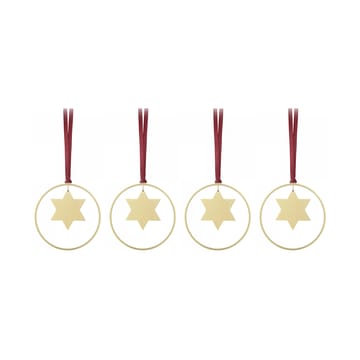 KITAI julhänge 8,5 cm 4-pack - Stars - blomus