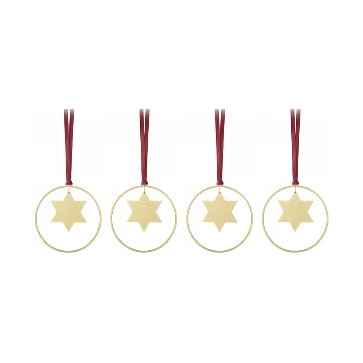 KITAI julhänge 8,5 cm 4-pack, Stars blomus