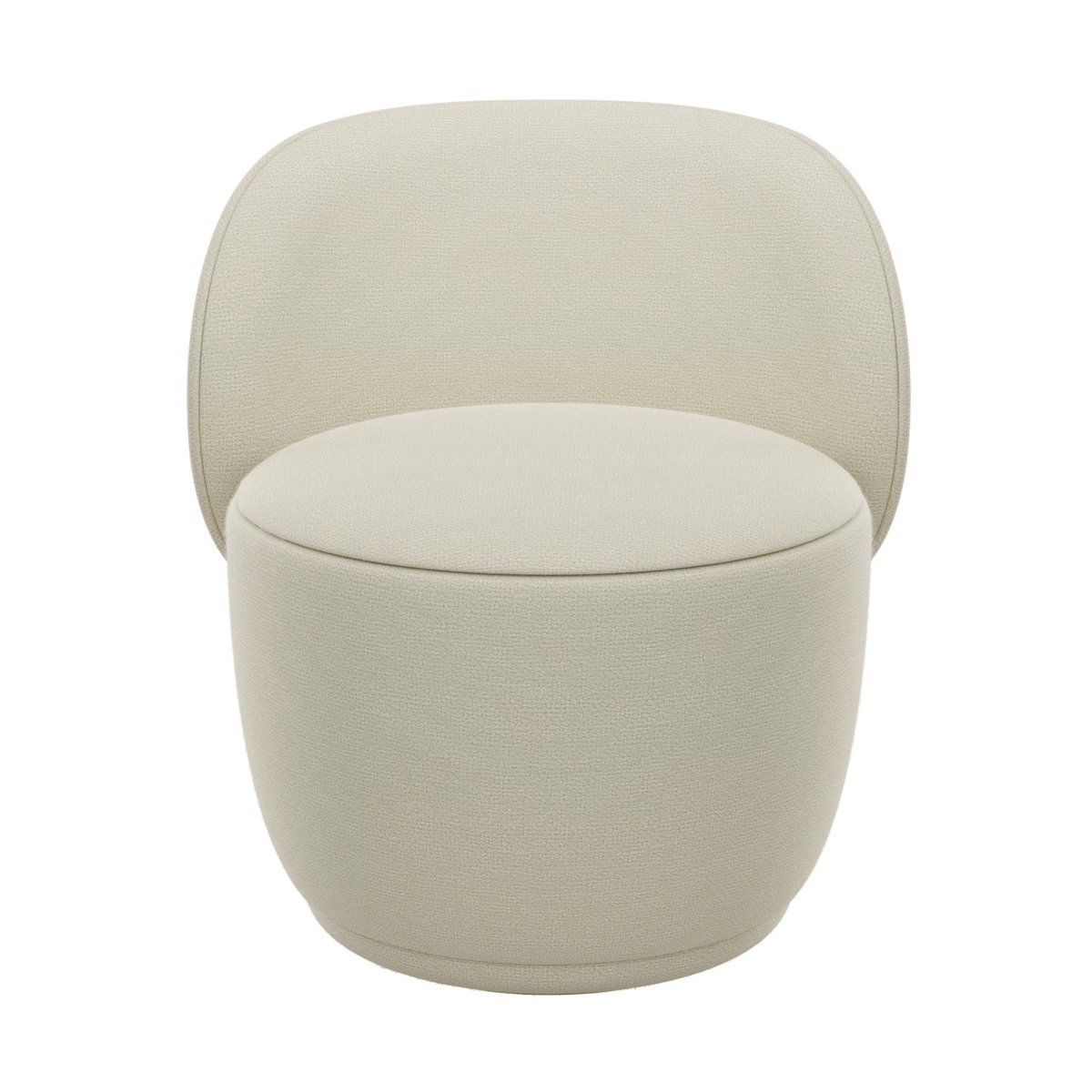 blomus Kuon fåtölj med snurrfunktion Boucla beige | Skandinavisk Design | Fåtöljer & Fotpallar | Beige