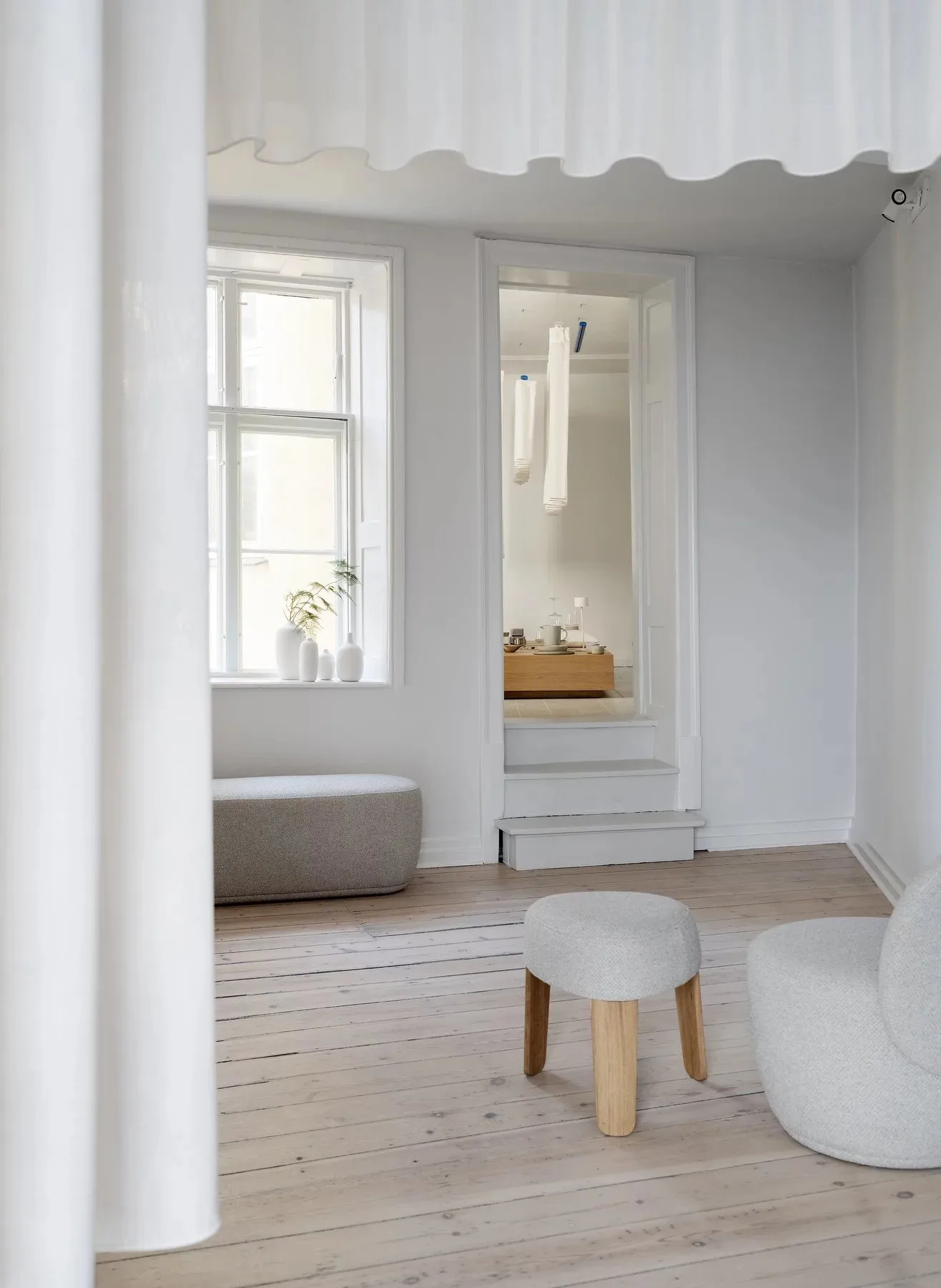 Kuon pall Ø47x45 cm, Boucla beige blomus