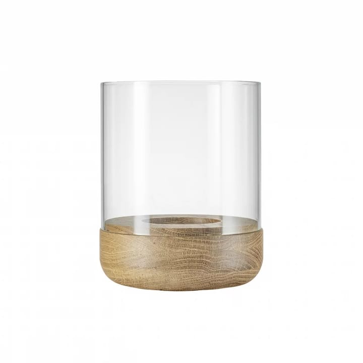 Lanto lanterna ljuslykta S Ø10 cm, Transparent-oak blomus