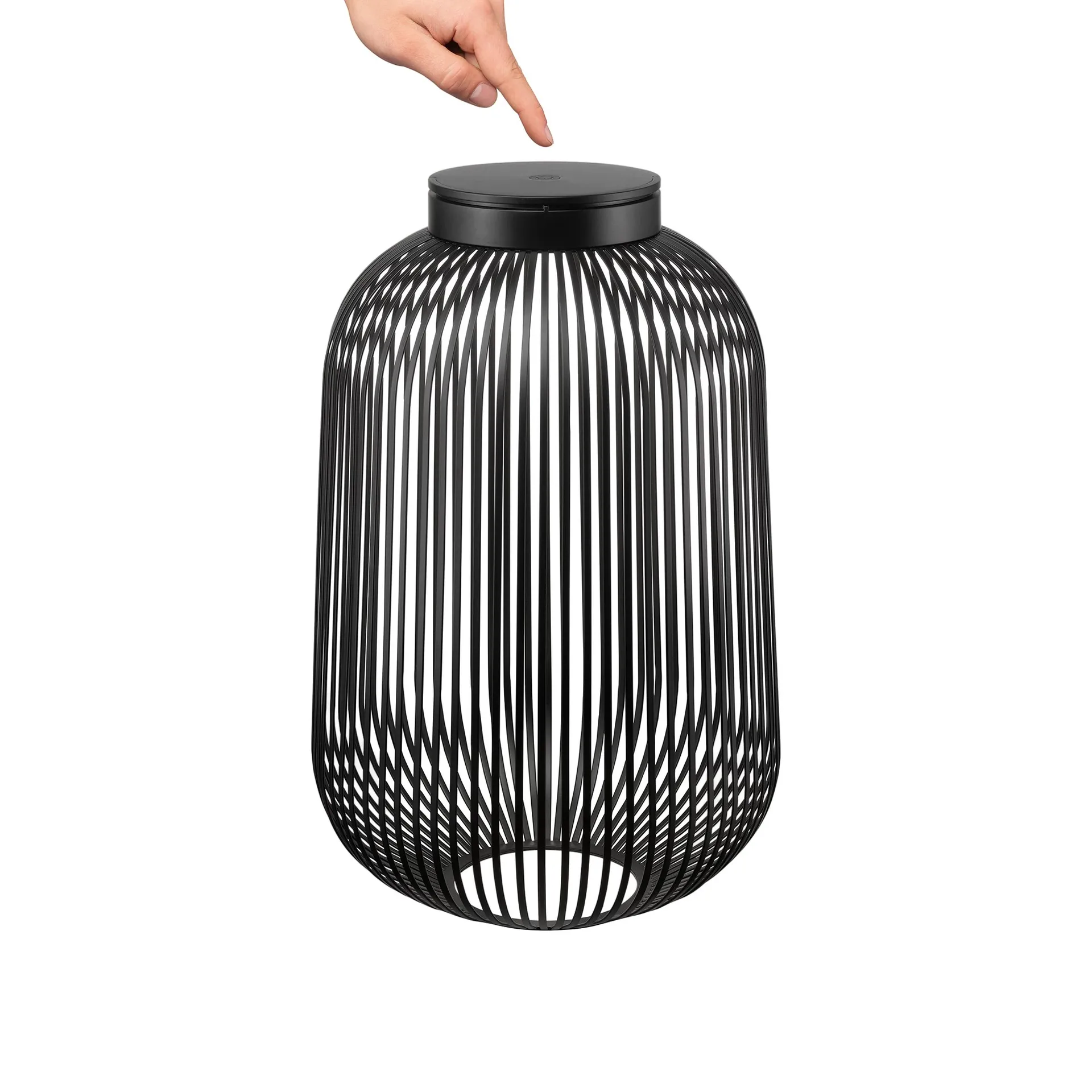 Lito LED-Lampa L, Svart blomus