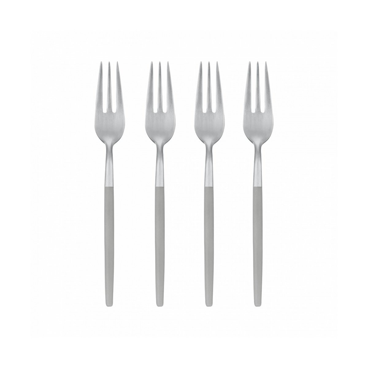 blomus Maxime dessertgaffel 4-pack Mourning dove | Skandinavisk Design | Dessertbestick | Grå