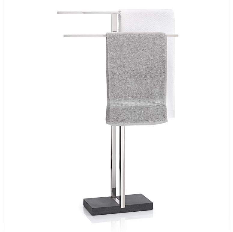 blomus Menoto handduksställ Polerat stål | Skandinavisk Design | Handdukshållare | Silverfärgad