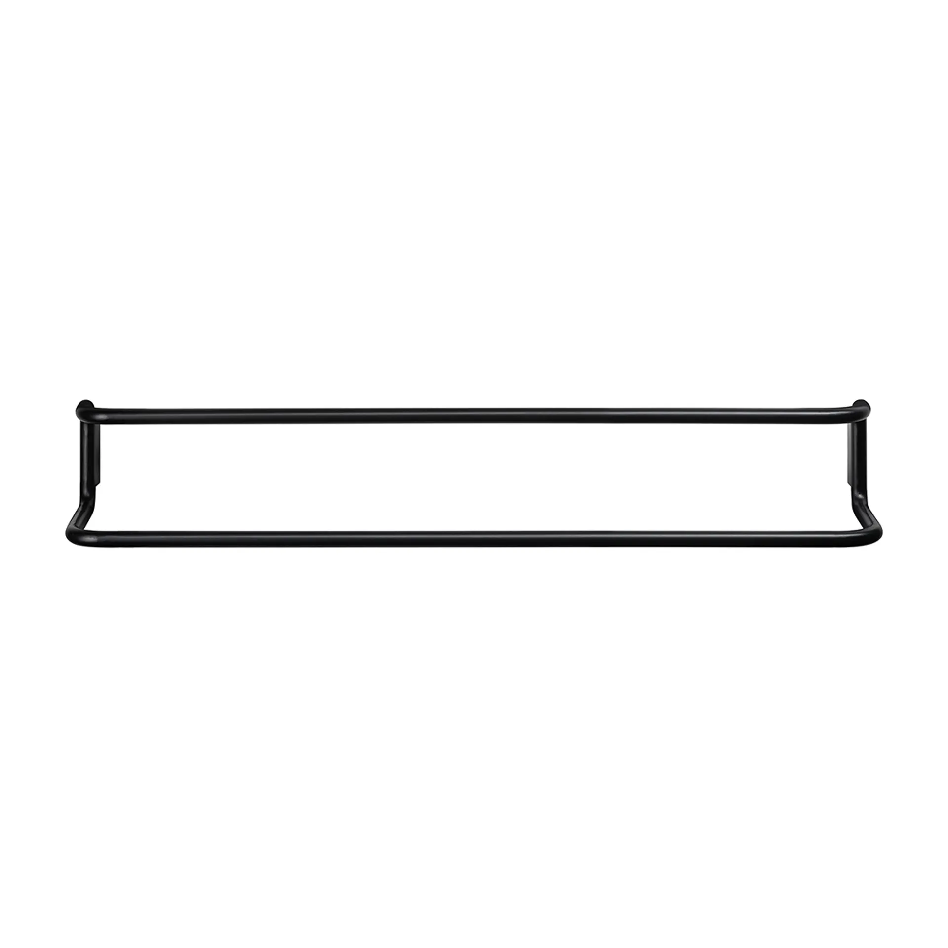 Modo handdukshängare 2 stänger, Svart blomus