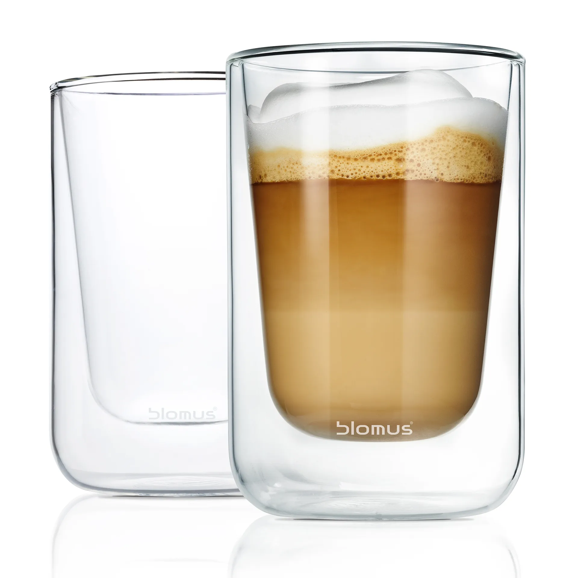 Nero isolerande cappucinoglas 2-pack, Klar blomus